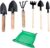 6 Pcs Gardening Tools Set, Mini Gardening Hand Tools Set,with 1 Pcs Gardening Plant Repotting Mat,Used for Seedlings, Bonsai, Succulents, Herbs, Terrariums and Planting