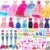 62 Pcs Doll Clothes & Accessories 4 Party Dresses 4 Dress 4 Mermaid Swimsuit 10 Shoes 40 Accessories for 11.5″ Doll