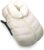 7AM Enfant Car Seat Covers – Cocoon Baby Cover for Boys & Girls, Rain & Snow Repellent, Breathable Windproof, Center Zipper, Universal Fit for Infant Car Seat (0-12M) (White Fur & Beige Heather)