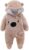 AIKSSOO Newborn Baby Warm Bear Footie Romper Thick Fleece Jumpsuit Winter Outerwear