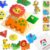 AMOSTING Toddler Toys for 1+ Year Old, Montessori Wooden Animal Puzzles for Age 2-3 Baby Girl & Boy Birthday Gift Preschool Learning Activities – 4 Pack