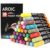 AROIC 36 Pack Paint Pens for Rock Painting – Write On Anything. Paint pens for Rock, Wood, Metal, Plastic, Glass, Canvas, Ceramic & More! Low-Odor, Oil-Based, Medium-Tip Paint Markers