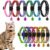 AUXSOUL 12PCS Cat Collar with Bell Puppy ID Collars Breakaway Reflective Cat Collars, Identification Collars Adjustable Nylon Strap for Cats or Small Dogs