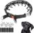 Acrylicc Dog Prong Training Collar, Prong Collar for Dogs, Adjustable Dog Chain Collar with Comfort Tips and Quick Release Snaps (Large, 4mm, 21.6-Inch, 16-20″ Neck, Black)