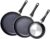 Amazon Basics 3-Piece Non-Stick Fry Pan Set, 8 Inch, 10 Inch, and 12 Inch