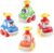 Amy & Benton Toddler Toy Car Set,Assorted 4PCS Cute Cartoon Pressure Vehicle Toy Set Gifts for 2 Years Old Boys