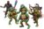 Anime Ninja Turtles Action Figures Toy Set , Ninja Turtles Toyset Anime Turtles 6 Pieces Set 4.7inch