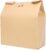 Asdomo 50pcs Paper Bread Bags with Windows Durable Kraft Paper Snack Bags Lunch Packaging Bags for Toast, Baking 100% Recycled Brown