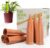 B SEPOR Ceramic Plant Waterer Set of 6 Pack Terracotta Self Watering Spikes,Wine Bottle Plant Watering Devices for Vacation (6Pack)