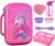 BDBKYWY Unicorn Lunch Box kids Insulated Lunch Bag Reusable Bento Box for Kids with Ice Pack Water Bottle Silicon Cap Spoon Salad Container Back to School Supplies Meal Tote Kit for Girls Age 6-12