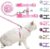 BEAUTYZOO Cat Harness and Leash Set Escape Proof for Walking, Kitten Soft Adjustable Vest Harnesses for Small Medium Large Cats, Easy Control Breathable Plaid Ribbon Nylon for Outdoor Indoor Use