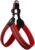 BELLA & PAL Step in Dog Harness for Small Medium Large Dogs, Easy on No-Choke Simply Go Vest Harness, Reflective Soft Padded Mesh Harness for Outdoor Use（Red, L）