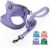 BELLA & PAL Step in Vest Harness for Small and Medium Dogs, No Pull Small Dog Harness with Leash Set, Comfortable Air Mesh Dog Vest Harness with Reflective Strip, Purple, S