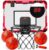 BELLOCHIDDO Basketball Hoop Indoor with Electronic Scorerboard – Mini Basketball Hoop for Kids and Adults and 3 Balls, Over The Door Basketball Hoop Indoor for Wall Bedroom and Office