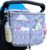 Baby Stroller Organizer Accessories Universal Diaper Bag with Cup Holder Insulated Stroller Storage Double Caddy for Newborn Baby Parents Fit Various Prams Ideal for Hiking(Grey)