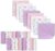 Baby Washcloths, Extra Soft and Ultra Absorbent Bath Cloth, Great Gifts for Newborn and Infants, 24 Pack (Pink Whale)