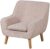 BabyLand Children’s Preschool Armchair Sofa Teddy Velvet Single Kids Seat Chair Mini Baby Couch(Cream),SF-1097,54x49x57