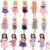 Barwa 12 Pcs 5.3 Inch Doll Clothes Accessories 10 Cute Dresses with 2 Shoes for Chelsea Doll