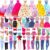 Barwa 16 PCS Doll Clothes 3 PCS Wedding Grown Dresses 5 PCS Fashion Outfits 5 Sets Mini Dresses 3 Sets Bikini Swimsuits for 11.5 Inch Girl Doll