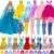 Barwa 3 Party Dress Gowns 2 Outfits 10 Mini Dresses 10 pcs Shoes Accessories for 11.5 Inch Girl Doll