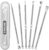 Blackhead Remover Tools, Pimple Popper Kits, Comedone Ance Extractor, Whitehead Removal, Esthetician Supplies, Zit Face Skin Care Tools, 6PCS Dual Ended