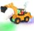 Boy Toys for Age 3-9,Kizeefun Battery Operated Bump and Go Excavator Toys for Kids -Automatic Digging and Sand Excavation with Music and Light Toy Vehicles