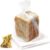 Bread Bag For Homemade Bread, Reusable, 100 Clear Bags and 100 Ties, Bread Bags with Ties And Bakery Loaf Adjustable Reusable