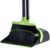 Broom and Dustpan Set Cleaning Supplies – Upright Broom and Dustpan Combo with Long Extendable Handle for Home Kitchen Room Office Lobby Floor Use Upright Stand up Dustpan Broom Set (Green)