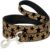 Buckle-Down 0.5″ Narrow Cheetah/Stars Tan/Black Dog Leash, 4′