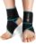 CAMBIVO Ankle Support Brace 2 Pack for Men and Women, Adjustable Foot Braces for Foot Pain, Heel Pain, Swelling, Injury Recovery, Achilles Tendon, Running, Hiking, Tennis, All-day-long Work (Blue)