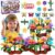 CHIGUANG Flower Building Toys,2-7 Year Old Toddlers Kids(224 PCS) – Prefect Toys Gifts, Garden Toys Art Flower Arrangement Gift, Girls Boys Early Educational Learning STEM Toys Stacking Game