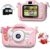 CIMELR Kids Camera Toys for 3-12 Year Old Boys/Girls, Kids Digital Camera for Toddler with Video, Christmas Birthday Festival Gifts for Kids, Selfie Camera for Kids, 32GB TF Card (Pink)