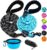 COOYOO 2 Pack Dog Leash 5 FT Heavy Duty Radiant Colors,Reflective Rope – Padded Handle – Reflective Dog Leash for Medium Large Dogs with Collapsible Pet Bowl