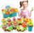 CUTE STONE 140PCS Flower Garden Building Toys for Girls w/Light & Music-Stacking Game Playset-Educational STEM Gifts