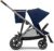 CYBEX Gazelle S Stroller, Modular Double Stroller for Infant and Toddler, Includes Detachable Shopping Basket, Over 20+ Configurations, Folds Flat for Easy Storage, Navy Blue