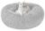 Calming Dog Cat Bed Donut – 19.69” Anxiety Dog Bed Small, Fluffy Round Cat Anti Anxiety Beds for Indoor Cats, Cute Warm Pet Bed with Waterproof Bottom for Dogs Cats, Washable M(19.69”/50cm), Light Gray