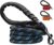 Candure Dog Lead with Soft Padded and Anti Slip Comfortable Rope Handle, 5 FT Strong Dog Leads, Highly Reflective Dog Leash for Puppy, Medium and Large Dogs (Black)