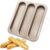 Carbon Steel Baguette Pan Nonstick Bread Tray Bake Loaf Mold Perforated 3 Groove French Bread Baking Tools Rectangle Toaster Oven Mold Baguette Bakeware for Bakery and Home etc