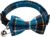 Cat Collar with Bell and Removable Bow Tie Adjustable Cat Collars Soft Kitten Collar Breakaway Cat Collar for Small Dogs and Cats Neck 7.1″-11″ (Blue)