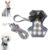 Cat Harness, Dog Harness and Leash Set, Bunny Rabbit Ferret Harness with Adjustable Buckle Comfort for Pet Kitten Small Animals Harnesses