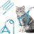 Cat Harness and Leash Set, Adjustable Kitten Harness Cats Escape Proof Soft Walking Travel pet Safety Harness, Suitable for pet Cats for Outdoor Walks