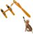 Cat Harness and Leash Set for Walking, Cat Leash Escape Proof, Escape Proof Adjustable Soft Vest Harness Set, for Pet Cats Kitten Walking Outdoor, Universal Size, Orange