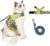 Cat Harness and Leash for Walking Escape Proof Air Mesh Fabric Kitten Holster Outdoor Walking Vest with Reflective Strips for Cute Cats and Small Dogs (S, Fluorescent Green)