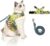 Cat Harness and Leash for Walking Escape Proof Air Mesh Fabric Kitten Holster Outdoor Walking Vest with Reflective Strips for Cute Cats and Small Dogs (XL, Fluorescent Green)