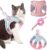 Cat Harness and Leash for Walking Escape Proof Ultra Light Adjustable Kitten Harness with Reflective Strap Soft Mesh Cat Vest Breathable Harness Set for Puppies Rabbits,Cats and Small Pets – Lnichot (L, Green-Pink)