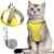 Cat Harness and Leash,Cat Harness Escape Proof,Adjustable Soft Breathabl Cat Harness with Reflective Strips for Cat /Small Dog (S)