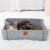 Cat Scratcher Lounge,Cat Scratcher Box with Removable Cardboard,Rectangular Cat Box Bed with Corrugated Board,Large Cat Scratch Pad for Furniture Protection,Cat Training Toy