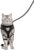 Cat Walking Chest Harness and Leash, Anti-Escape Adjustable Soft Mesh Cat Leash and Harness Set for Small Cats and Puppies, Vest for Medium Sized Cats (M)