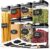 Chef’s Path Airtight Food Storage Containers Set – 7 PC – Pantry Organization and Storage 100% Airtight, BPA Free Clear Plastic, Kitchen Canisters for Flour, Sugar and Cereal, Labels & Marker (Black)