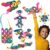 Clixo Rainbow 42 Piece Pack – Flexible, Durable, Imagination-Boosting Magnetic Building Toy- Modern, Modular Designs for Hours of STEM Play. A Multi-Sensory Magnet Toy, Travel Friendly. Ages 4-99